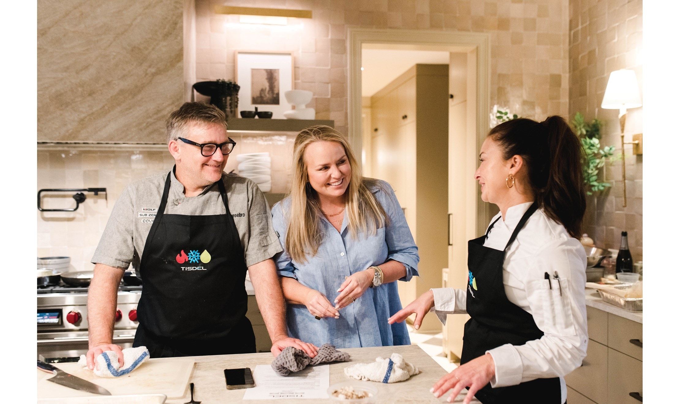 Tisdel Distributing Executive Chef Brandie Lamb and Sub-Zero Head Demonstration Chef Joel Chesebro collaborated on an exquisitely planned, celebratory menu.