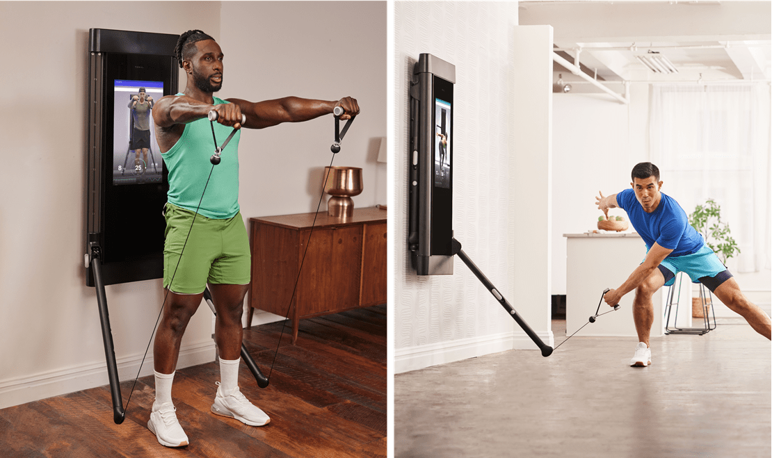 Tonal, the smart home gym, evaluates your strength and adapts to your movement while you are using the machine.