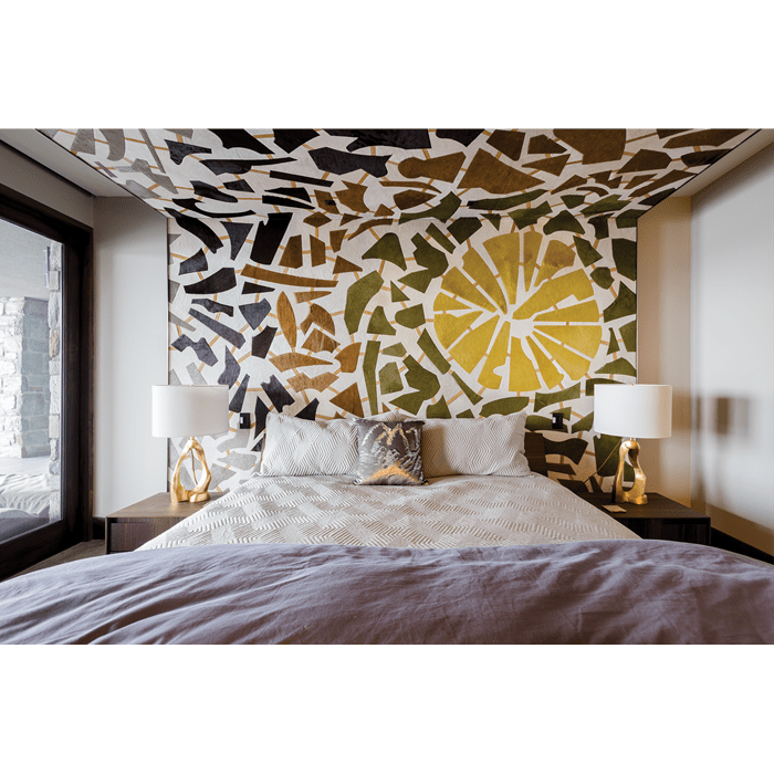 Designer Kyle Bunting has a creative style that incorporates unique pieces into every space, like this decorative bedroom.