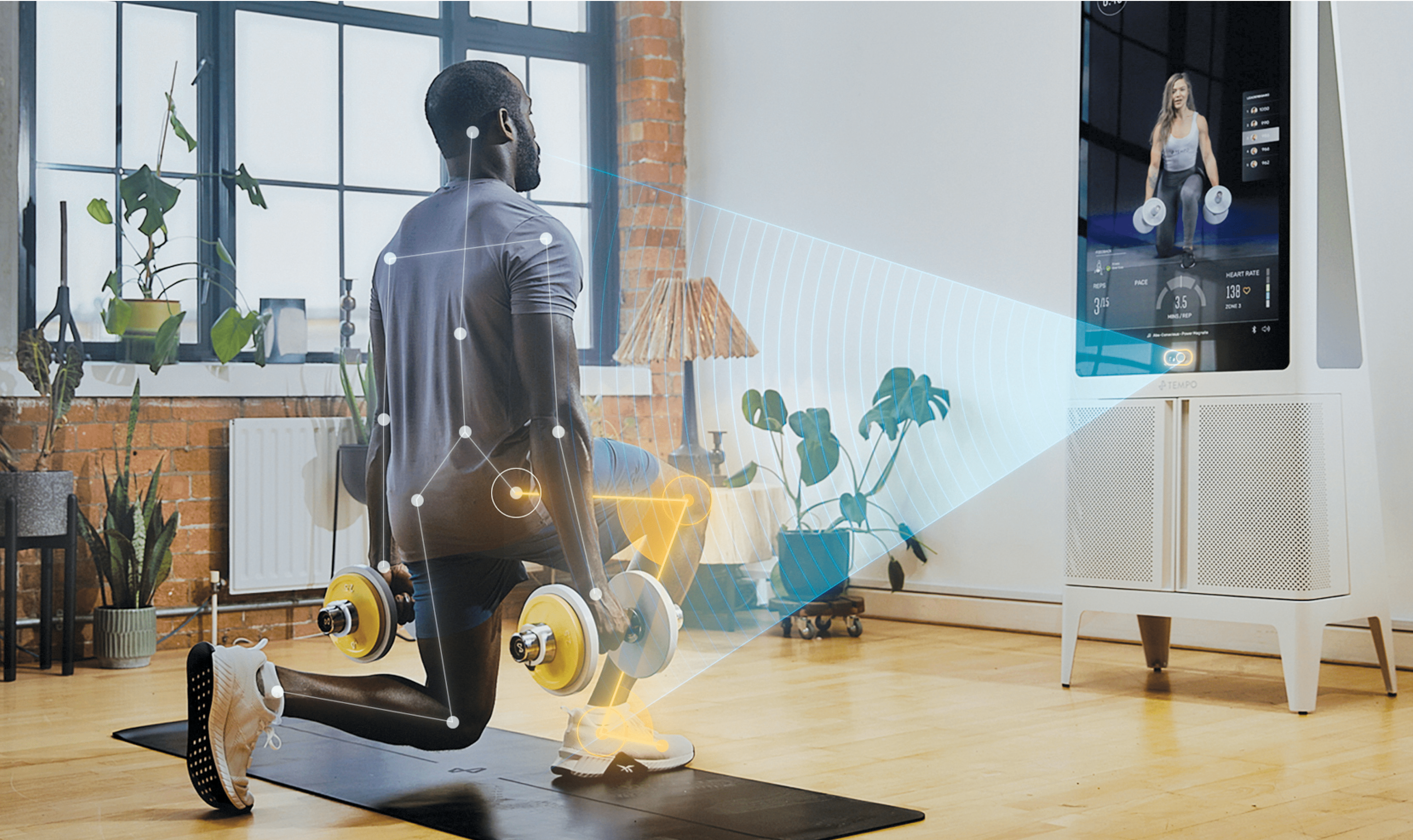 Tempo bundles virtual training with smart weights in order to get the most from your workouts.