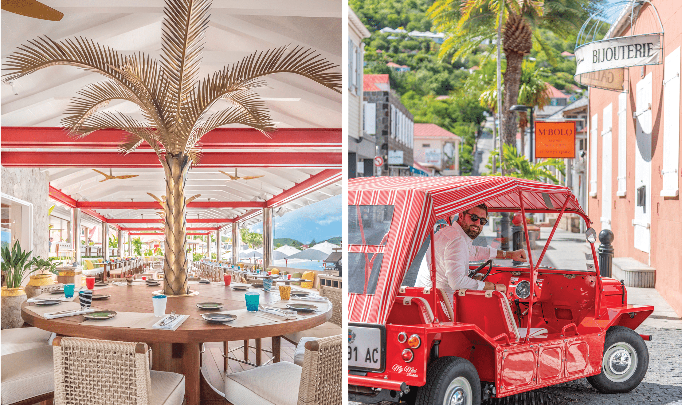 The Sand Bar at Eden Rock has many unique, luxury culinary experiences where guests can dine on local delicacies.