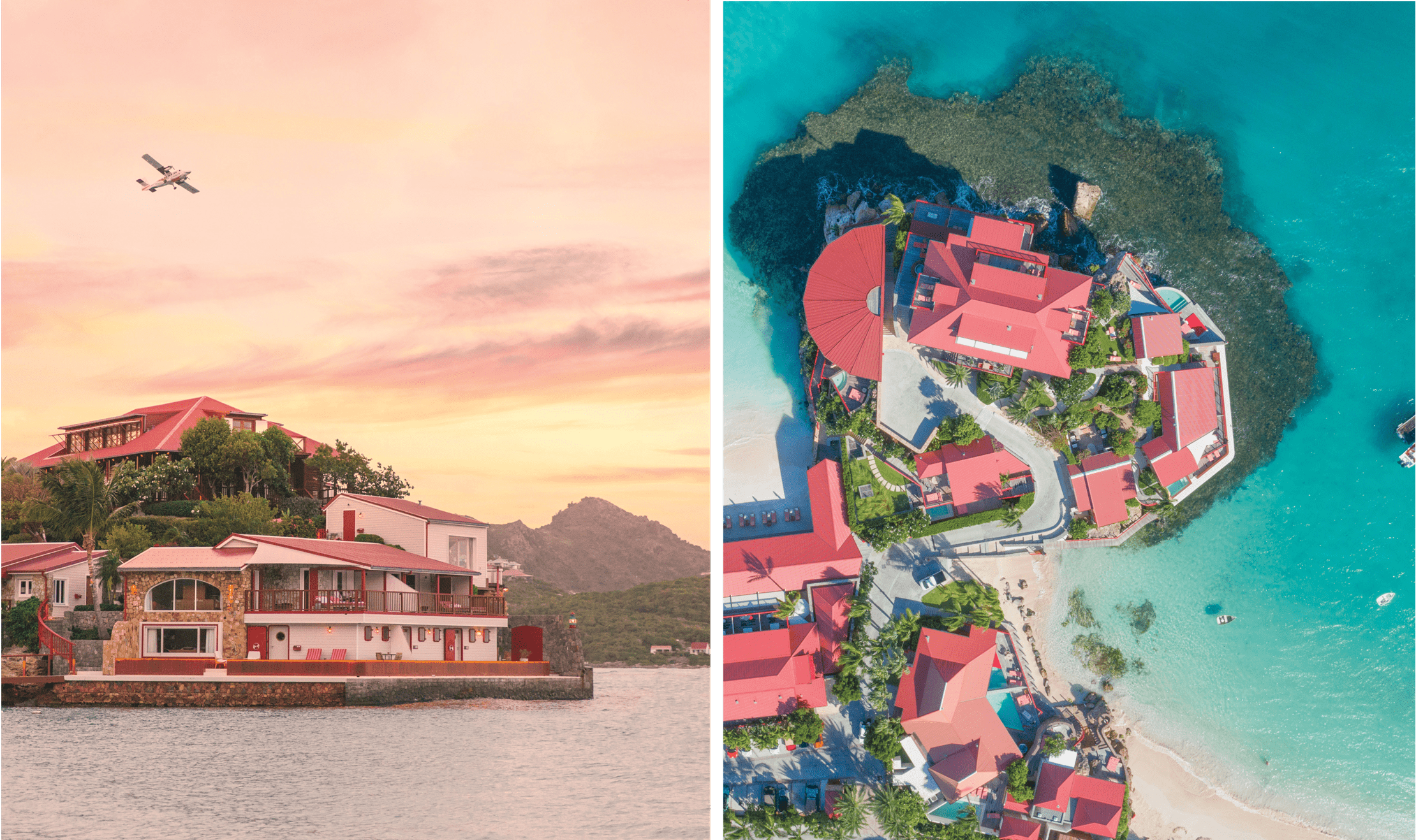 There are over thirty stylish, luxury rooms, suites, and villas to choose from at the Eden Rock - St. Barths Resort.