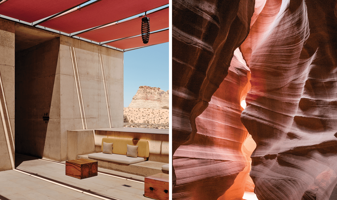 Amangiri Resort's inclusive experience allows its guests to be in touch with the Colordo Plateu region.