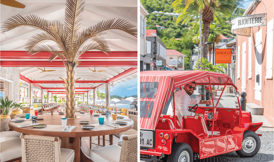 The Sand Bar at Eden Rock has many unique, luxury culinary experiences where guests can dine on local delicacies.