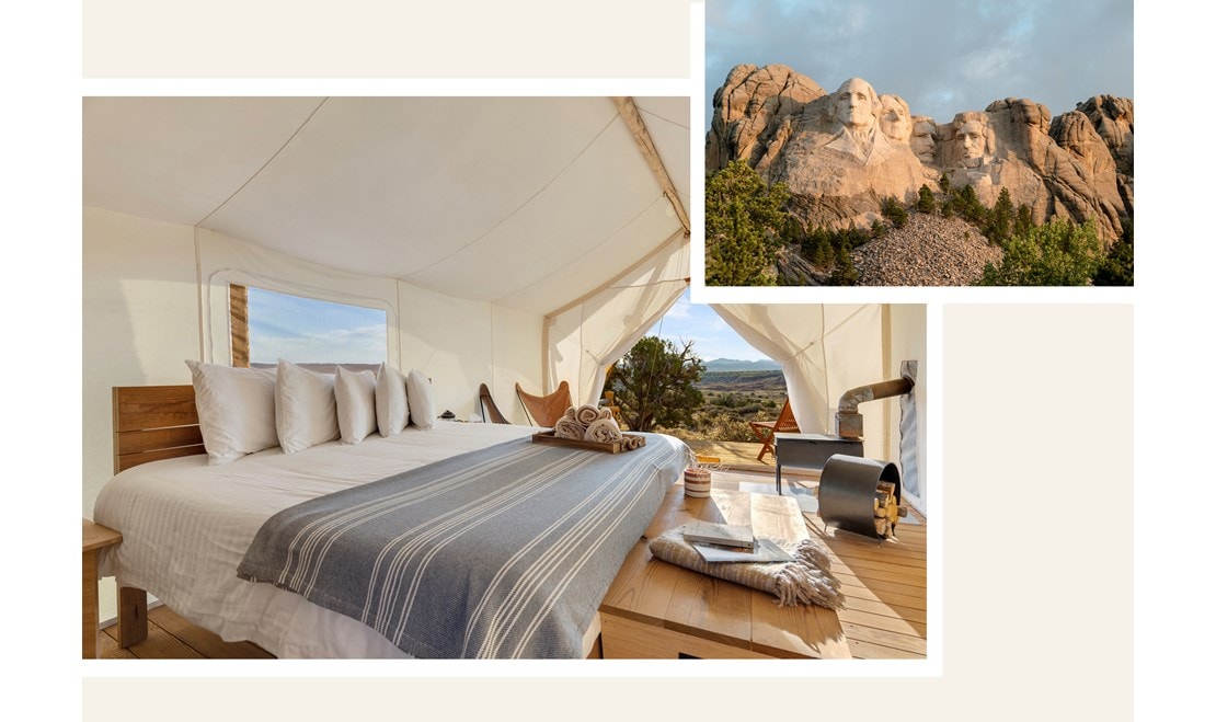 The Mount Rushmore location is four miles away from the iconic monument.