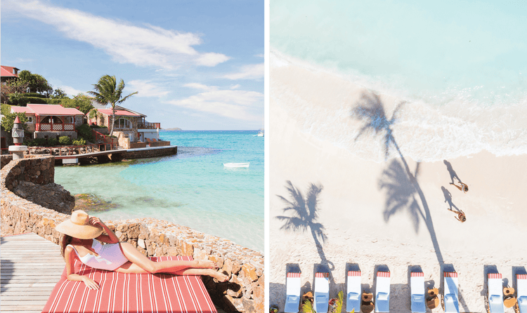 Each of the thirty-seven luxury rooms, suites, or villas represents both transitional style with perfect retro charm.