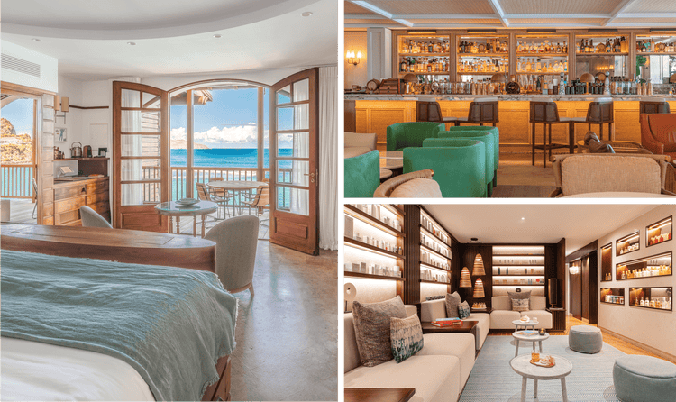 Each accommodation offers something unique, like a Hollywood-inspied suite or fully staffed villas somewhere on the island.