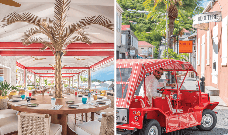 The Sand Bar at Eden Rock has many unique, luxury culinary experiences where guests can dine on local delicacies.