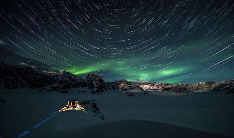 Sheldon Chalet in Denali National Park, Alaska.